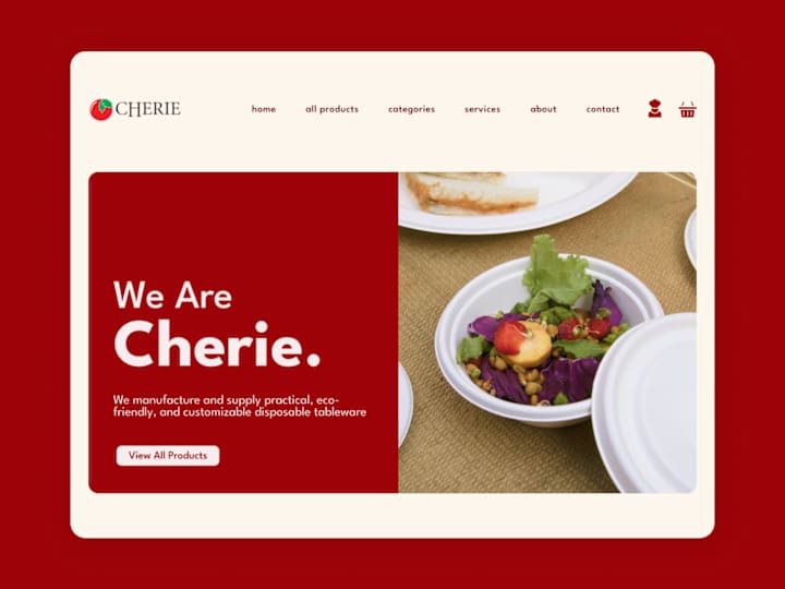 Cover image for Creating a Modern E-Commerce Web Design for Disposable Tableware