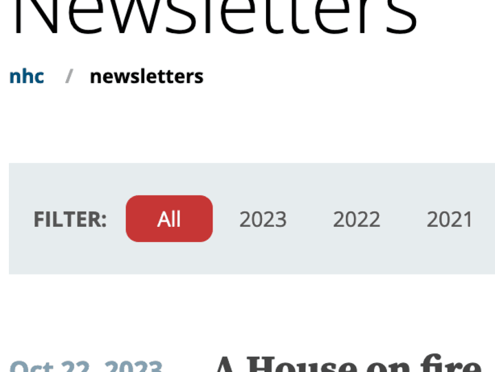 Cover image for National Housing Conference Newsletter