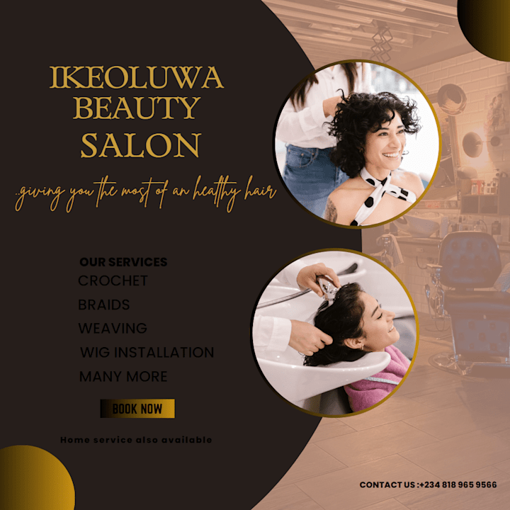 Cover image for Flier Design for Advertising A Beauty Saloons  Services