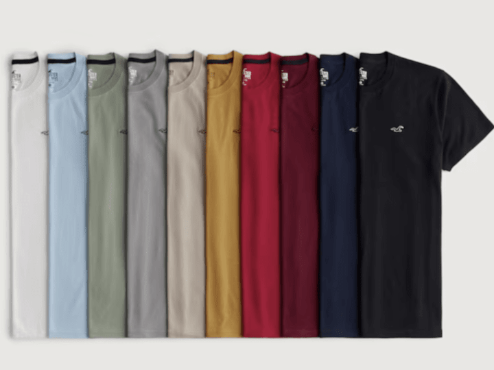 Cover image for Elevate Your Style with Hollister's Men's Logo Icon Crew T-Shirt