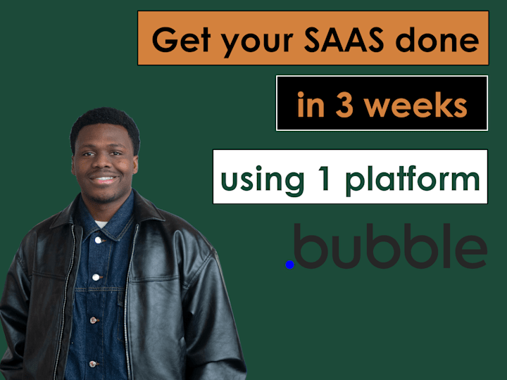 Cover image for I will create you saas or web app mvp with bubble