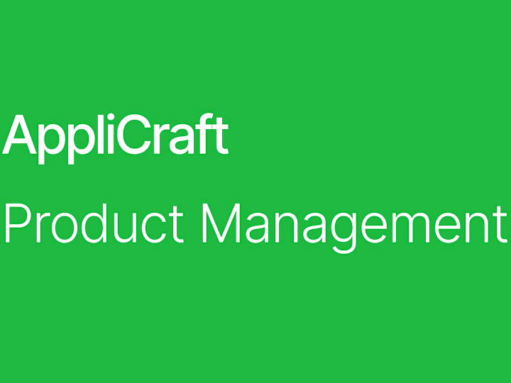 Cover image for AppliCraft: End-to-End Product Management Solutions