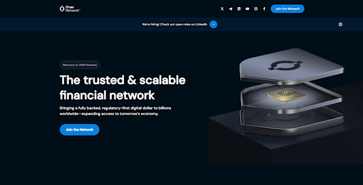 Cover image for Oner Network Landing Page