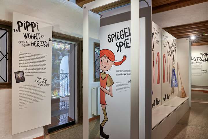 Cover image for "Pippi Langstrumpf" Exhibition at Spielzeug Museum in Salzburg