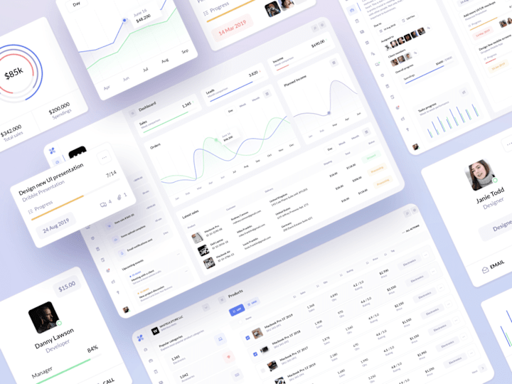 Cover image for BetaCRM UI kit for SaaS apps. A UI design case study.