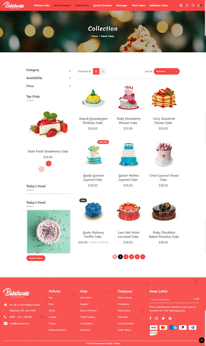 Cover image for SusieCakes - Cake Shop Website