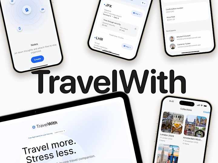 Cover image for TravelWith | iOS App Design