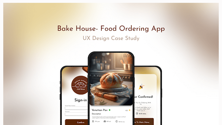 Cover image for Bake House Food Ordering App on Behance