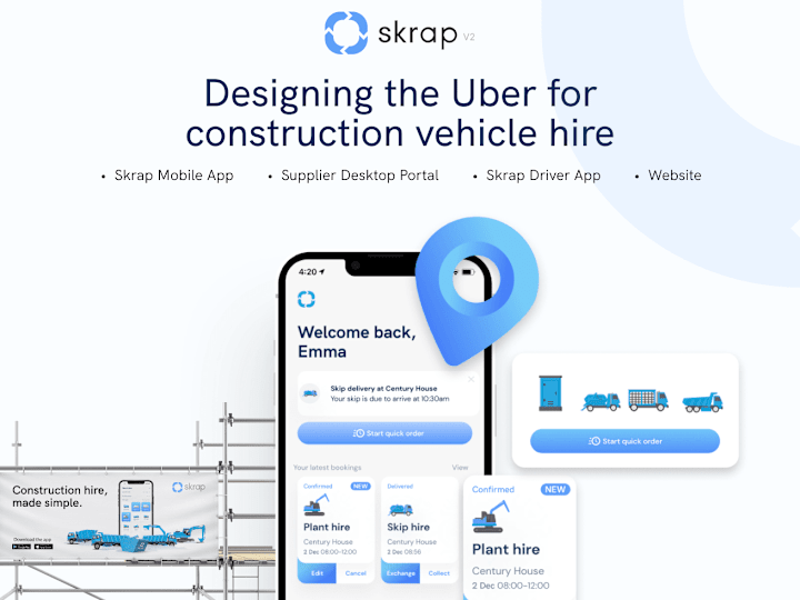 Cover image for Product Design: UI/UX for Waste Management App, Skrap