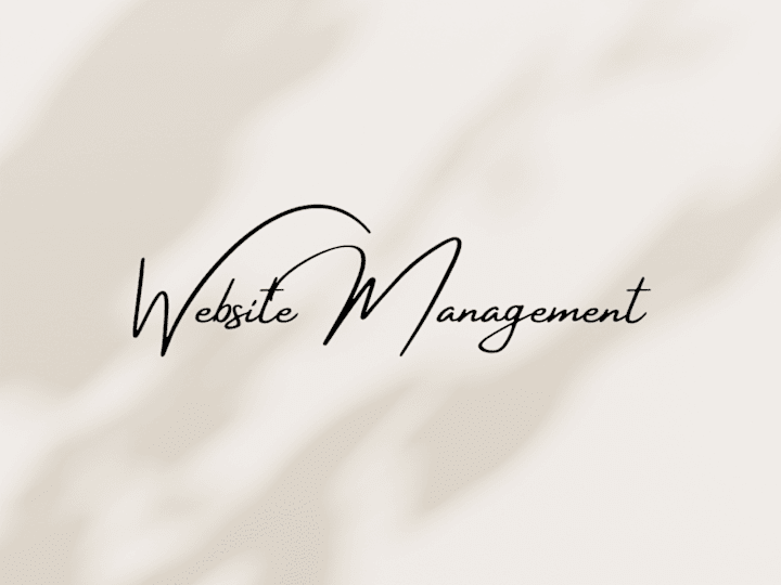 Cover image for Website Management (Existing Website)