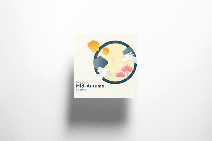 Cover image for E-card design for the Mid-Autumn Festival