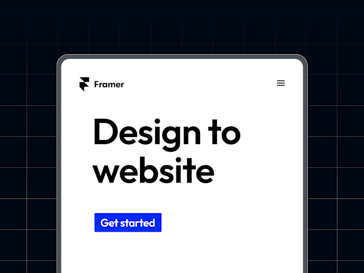 Cover image for Framer website from your design file