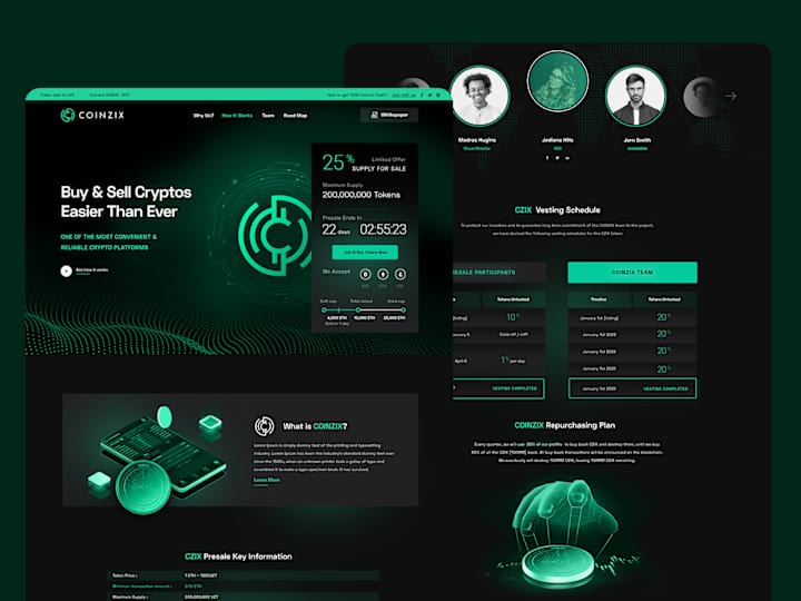 Cover image for Crypto Landing page design