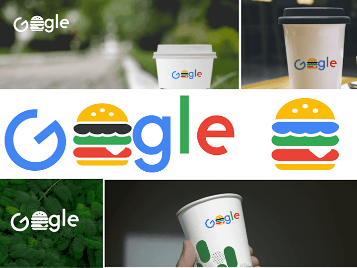 Cover image for Google as a Food Brand - Combination Mark Logo Design 