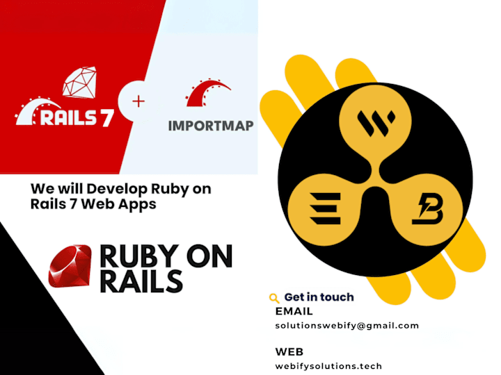 Cover image for  I specialize in creating Ruby on Rail 7 web applications.