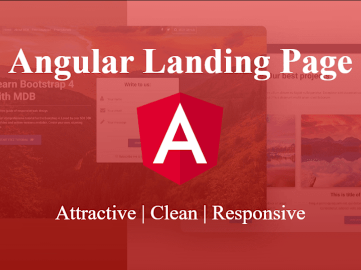 Cover image for Angular Landing Page : Elevate Your Online Presence!