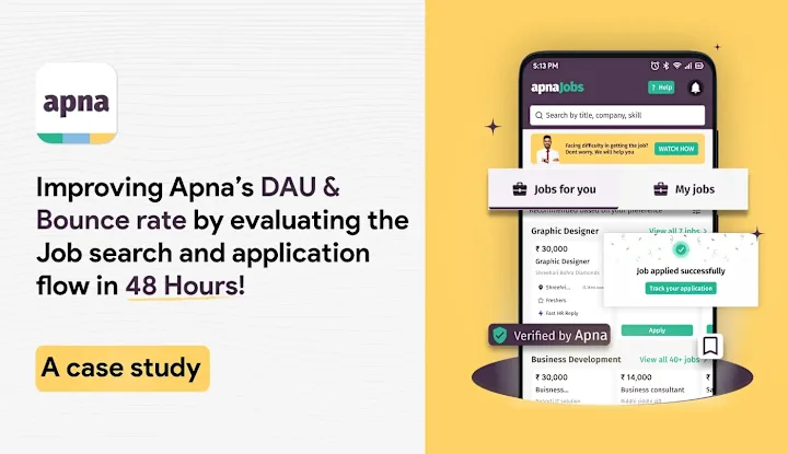 Cover image for Revamping Apna app’s job search flow in 48 Hours — A case study