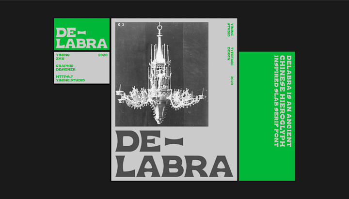 Cover image for Delabra Typeface Design