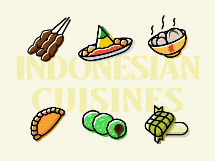 Cover image for Indonesian Food Illustrations