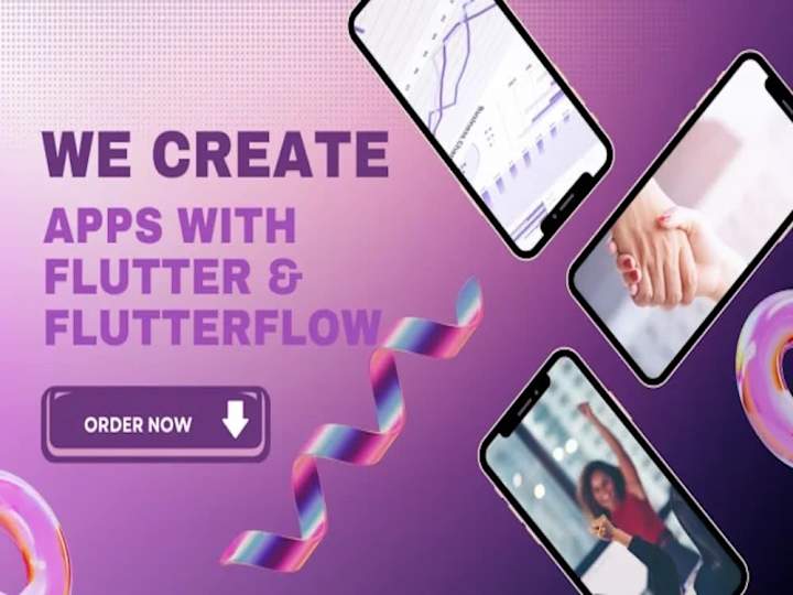 Cover image for 
You will get a dynamic, cross-platform app using FlutterFlow