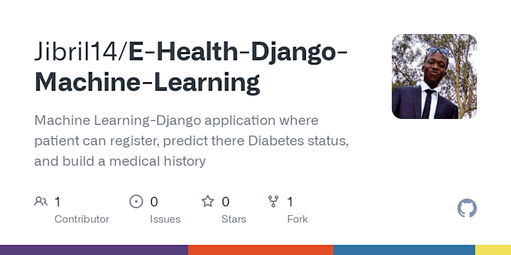 Cover image for Jibril14/E-Health-Django-Machine-Learning