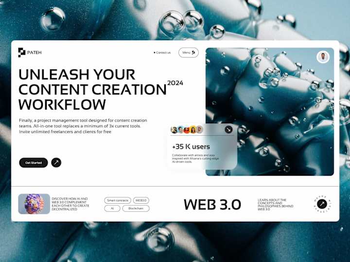 Cover image for Pateh – UI/UX Design for an AI-Powered Platform