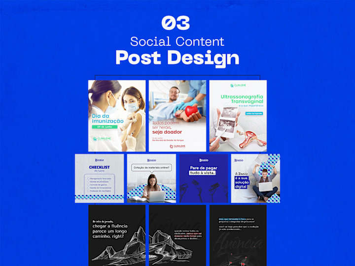 Cover image for 03 professionals, creatives, and engagings social posts designs.