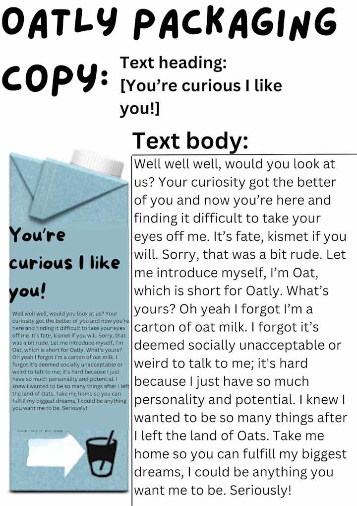 Cover image for Oatly Packaging Copy [SPEC WORK]