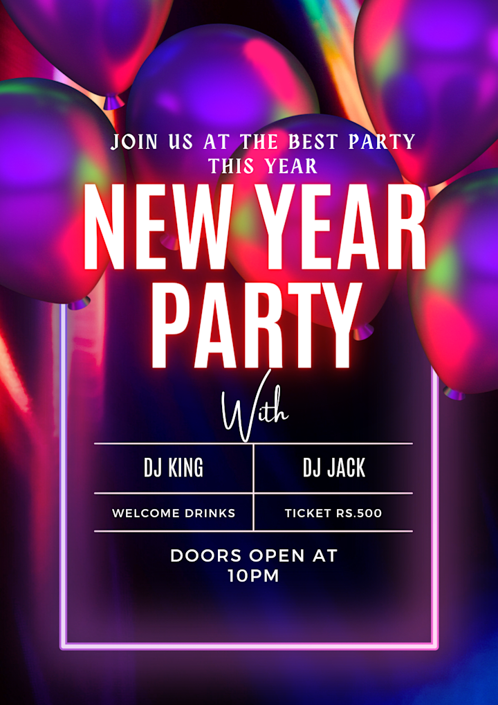 Cover image for Flyer for a new year party 