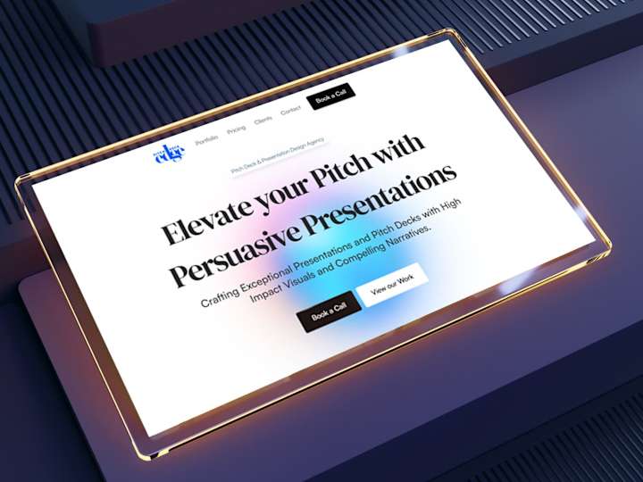 Cover image for Pitch Deck Edge: Sleek, High-Impact Website Built in Framer