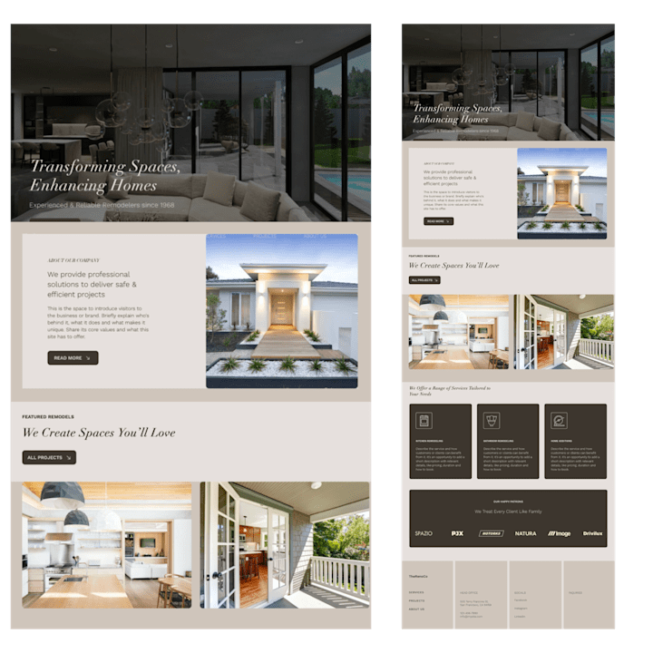 Cover image for Web & Brand Design for - THE RENO CO