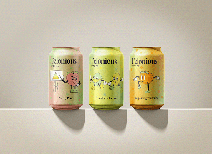 Cover image for Felonious Soda Co. on Behance