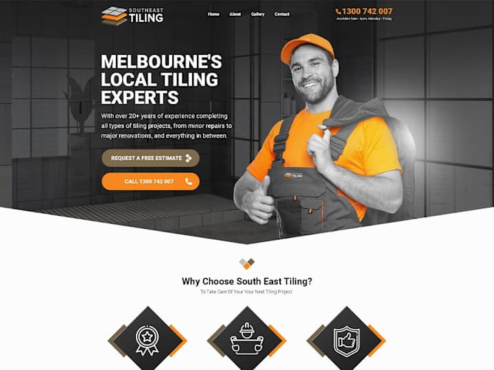 Cover image for Southeast Tiling. Website design and development.