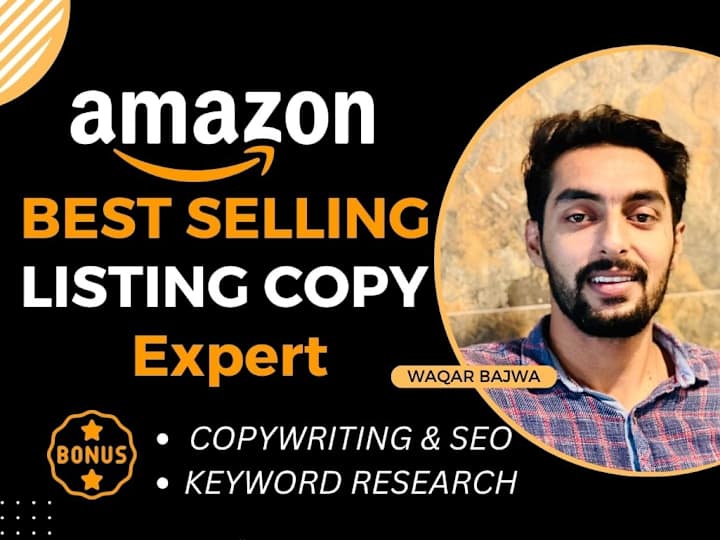 Cover image for I will write SEO amazon FBA product listing and description