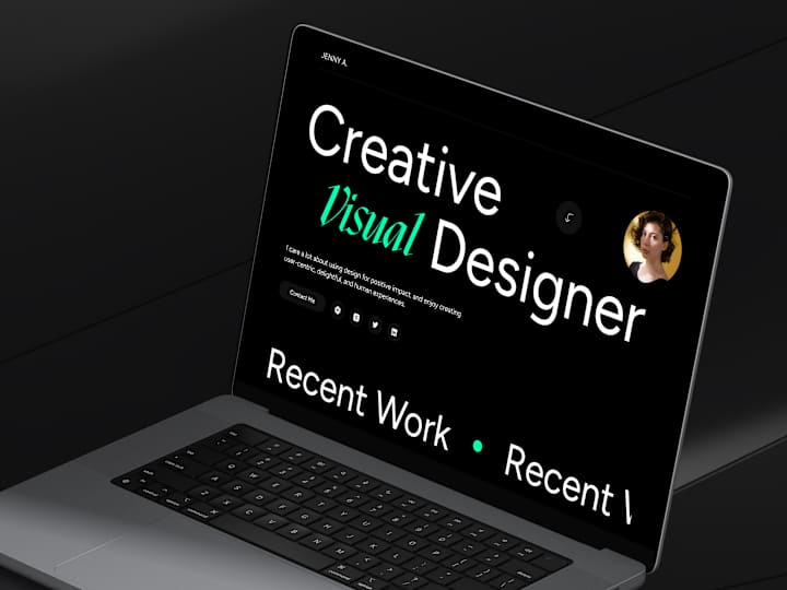 Cover image for Creative Designer Portfolio Landing Page Website