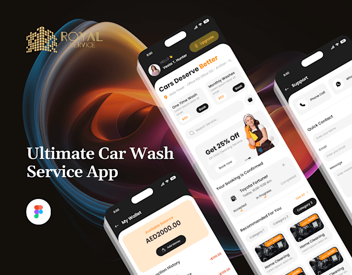 Cover image for Royal Service: Ultimate Car Wash Service App