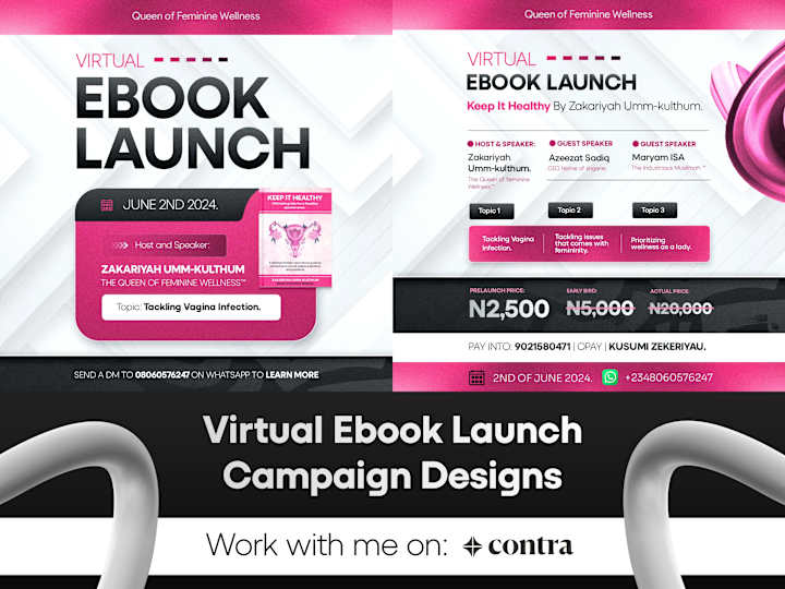 Cover image for Virtual Ebook Launch Campaign Design