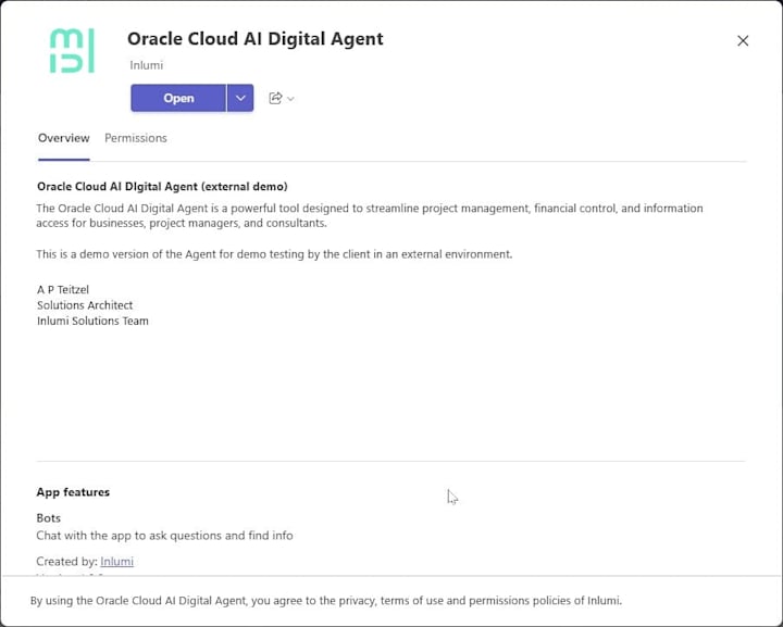 Cover image for Oracle Cloud AI Digital Agent