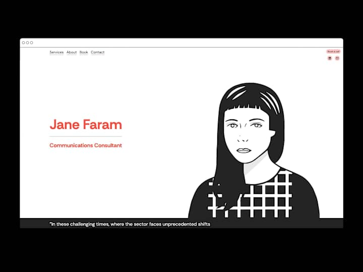 Cover image for Jane Faram - Site Design & Development