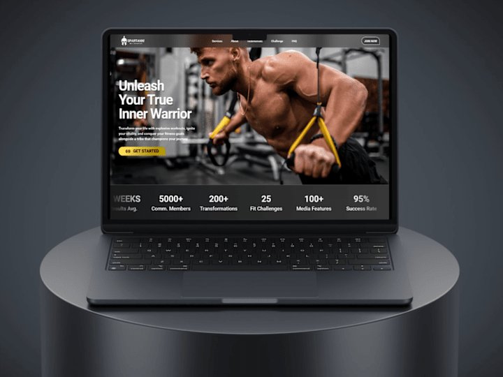 Cover image for Spartan Fitness Landing Page Template 💪