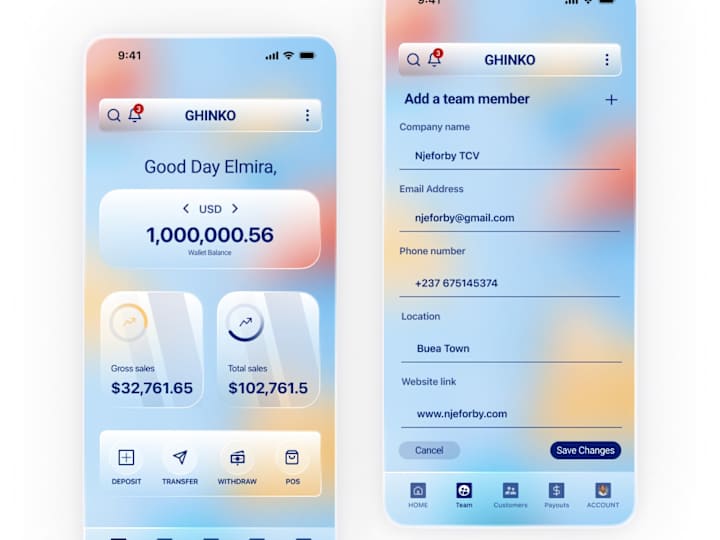 Cover image for Ghinko Finance:  Seamless payment, tracking, and money transfers