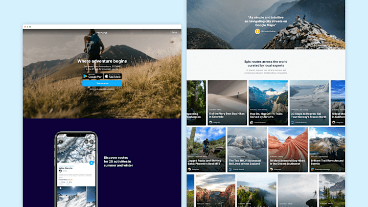 Cover image for FATMAP now Strava – Branding & web