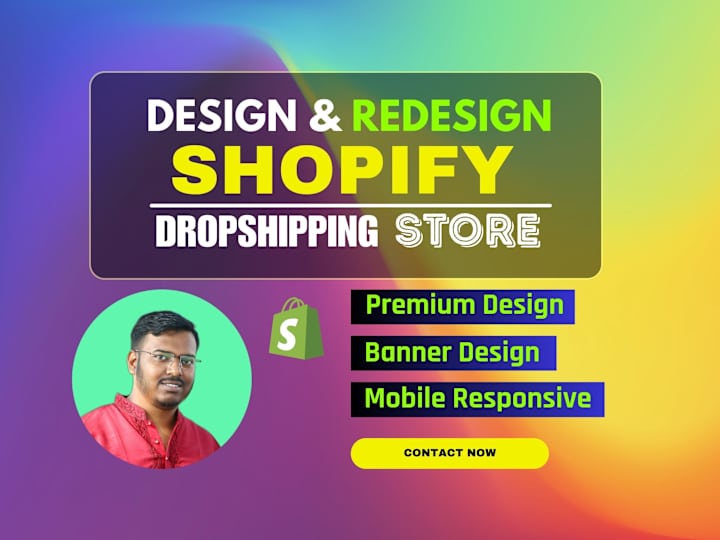 Cover image for I will build shopify website, design or redesign shopify store