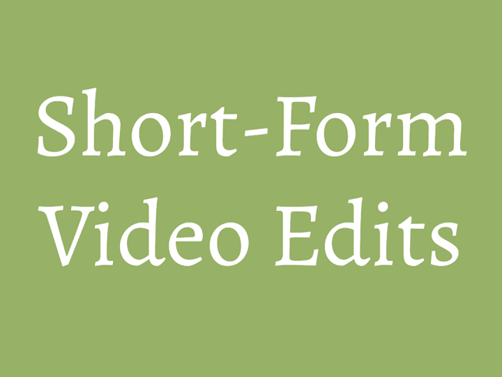 Cover image for Video Editing