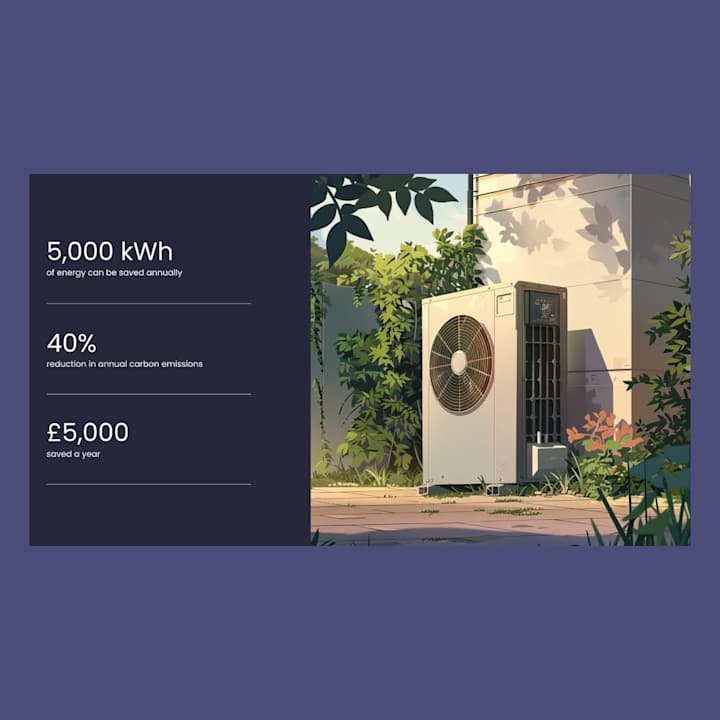 Cover image for Presentation slides and website design for a heat pump supplier