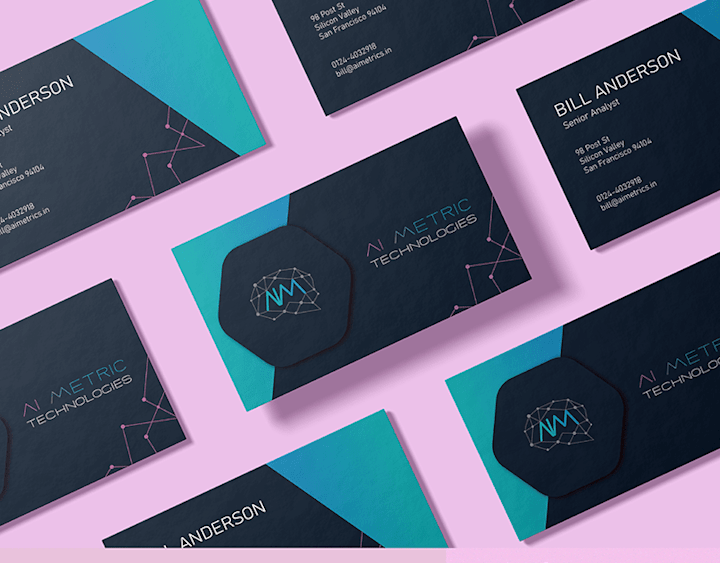 Cover image for Branding - AI Metric Technologies on Behance