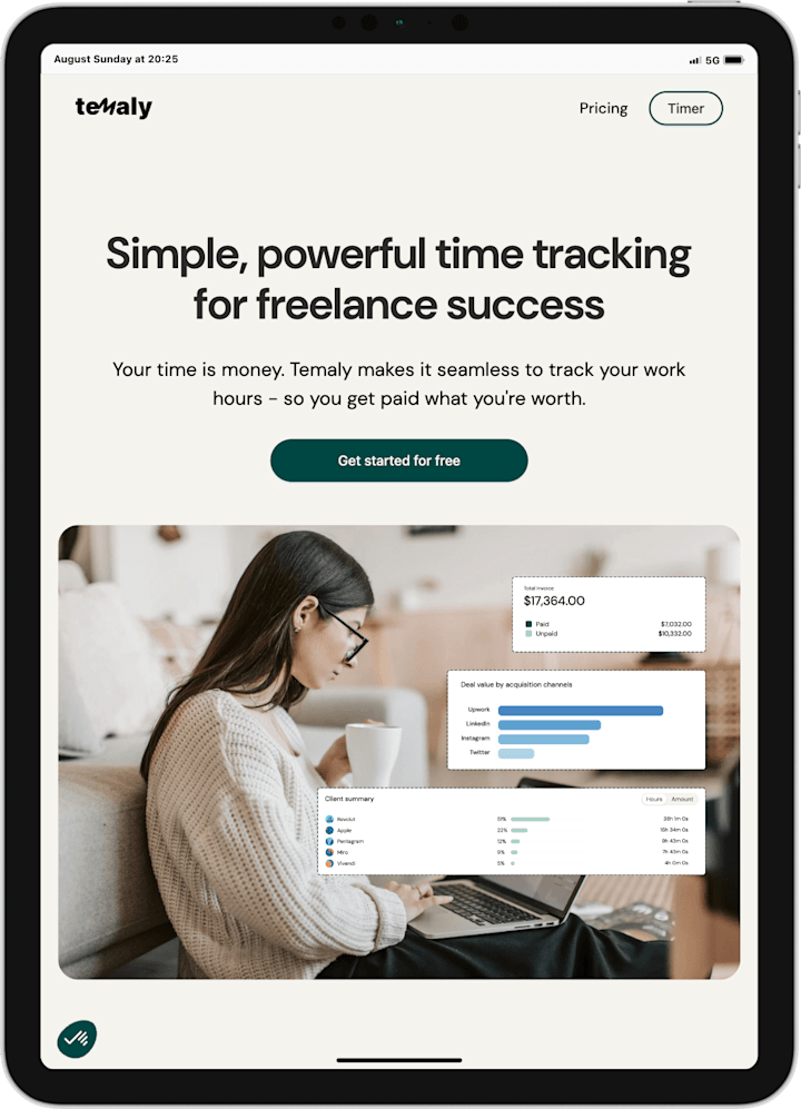 Cover image for Temaly: Your freelance success partner