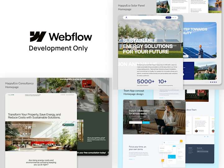 Cover image for Webflow Homepage Development