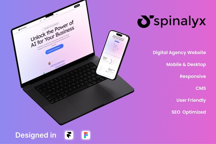 Cover image for Spinalyx agency website 