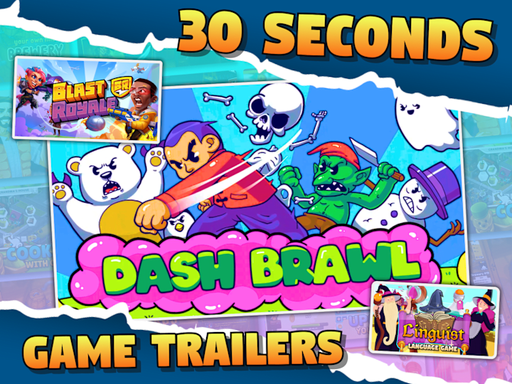 Cover image for I will make 30 seconds mobile game trailer